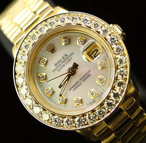 rolex datejust president 18k yellow gold|oyster perpetual datejust diamond bezel.